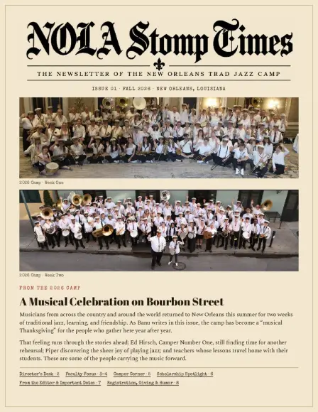 NOLA Stomp Times   Issue 01   Fall 2026
